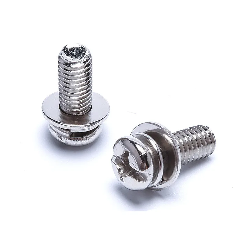 30pcs M4 galvanized semicircle Phillips round head pan head screw with