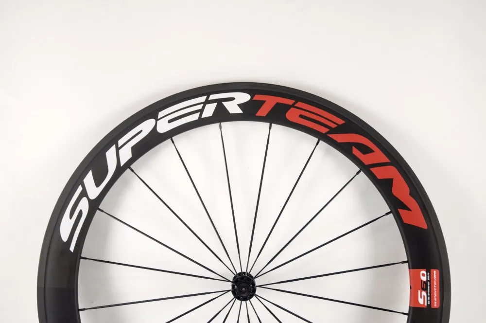 Top Superteam carbon clincher 700c 60mm road bike wheels UD matte 6