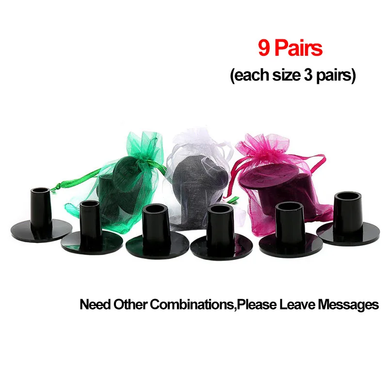 От 9 до 60 пар Для женщин высокий каблук протекторы Свадебная вечеринка туфли шапки колпачки на каблук протекторы каблуков, шпилек - Цвет: Black9-SML X3