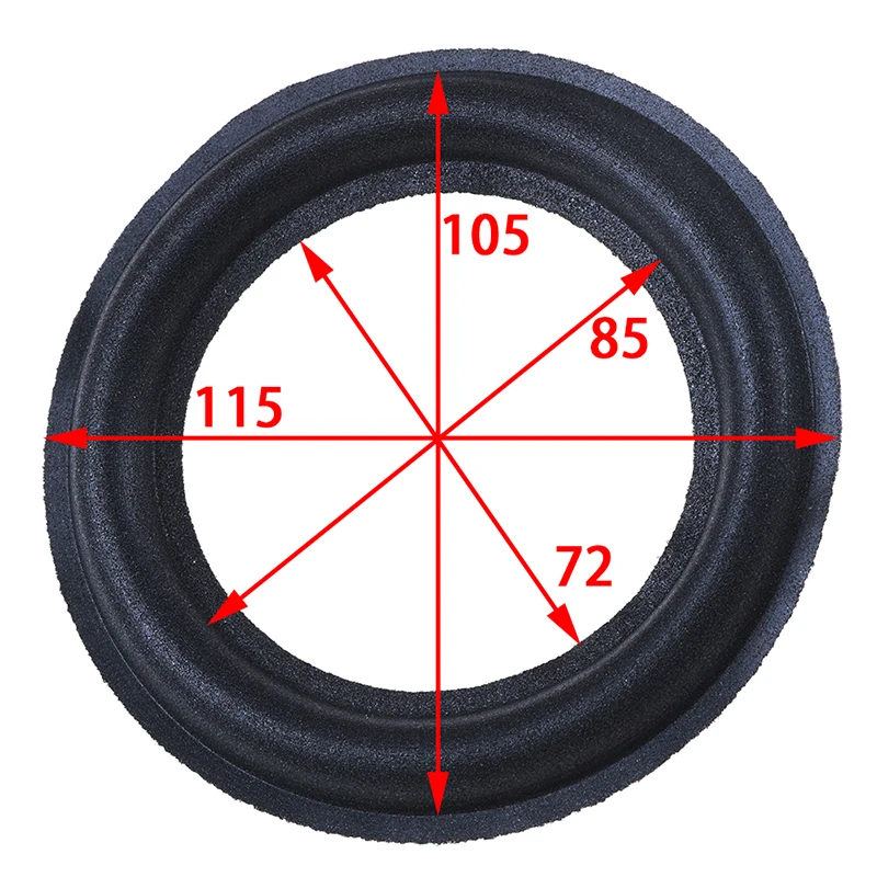 1 шт. 4,5 дюйма кольцо из вспененного материала для динамика объемный Поролоновый край губки запчасти для ремонта динамика аксессуары аудио активный динамик s