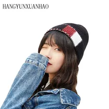Women's Splice Hats Knitted Wool Autumn Winter Casual High Quality Brand New 2019 Hot Sale Hat Female Skullies Beanies Women's Splice Hats Knitted Wool Autumn Winter Casual High Quality Brand New 2019 Hot Sale Hat Female Skullies Beanies