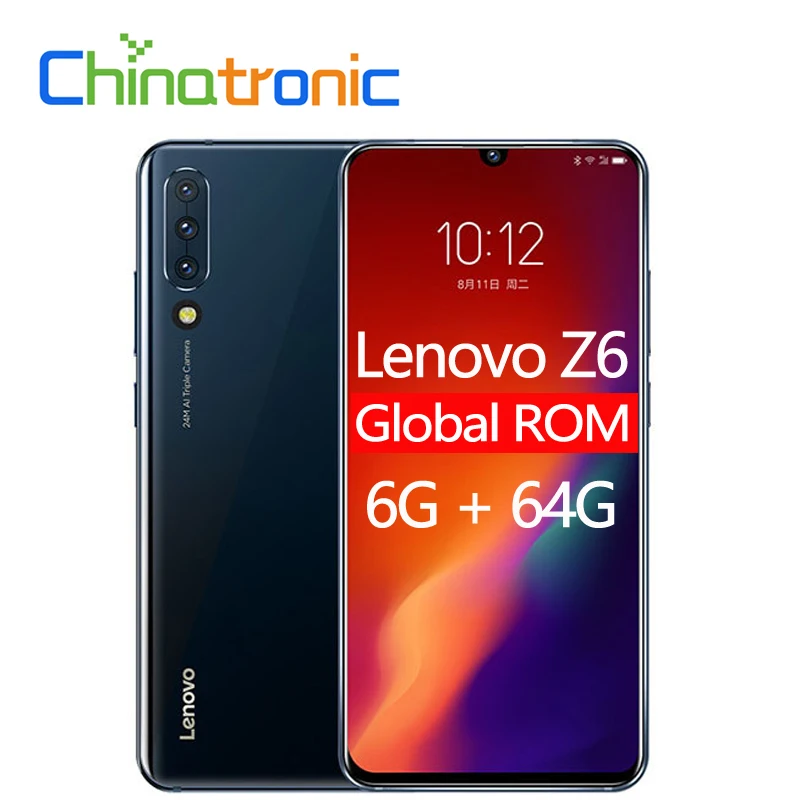 Lenovo Z6 L78121 смартфон с 5 дюймовым дисплеем восьмиядерным процессором Snapdragon 730 ОЗУ 6