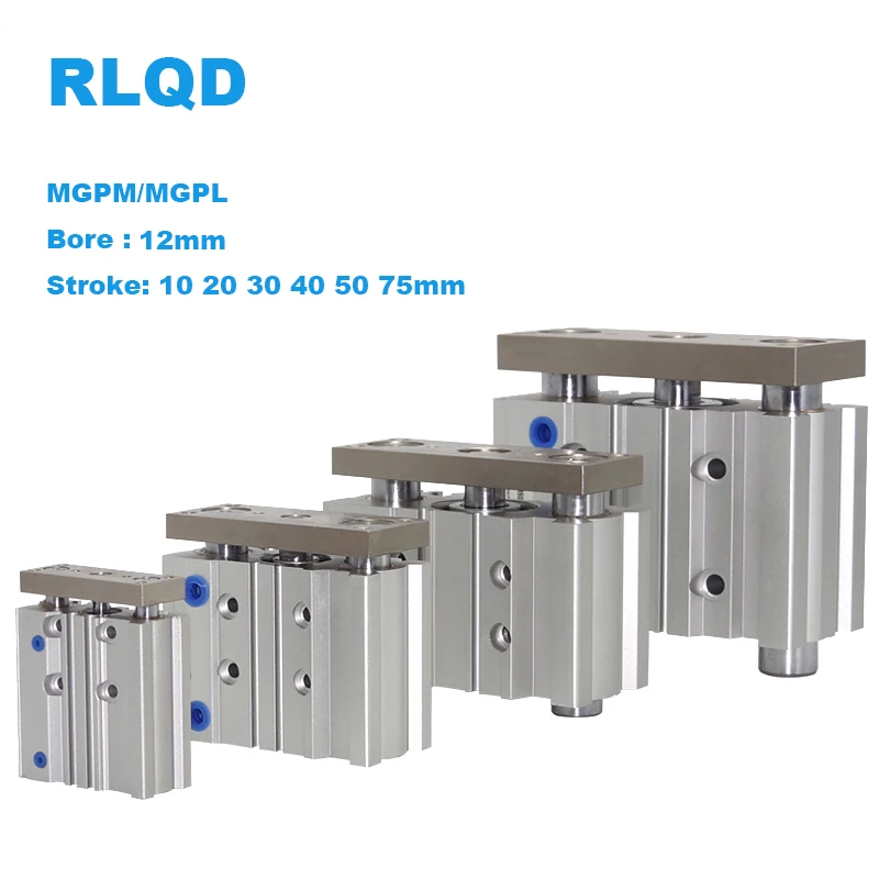 

MGPM MGPL Compact 3 Guide Rod Air Pneumatic Cylinder MGPM12-10 MGPM12-20 MGPM12-30 MGPM12-40 MGPM12-50 MGPM12-75 MGPL12-10