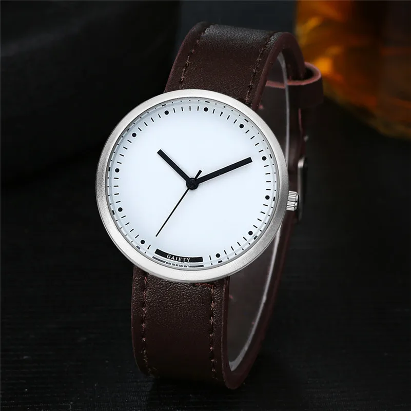 Creative Luxury Fashion Leather Strap Watch Men Analog Quartz Sport Wrist Watch Casual Male Hour Clock Relogio masculino 3M25 (2)
