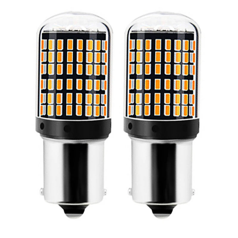 

WTS 1PCS T20 7440 W21W W21/5W led Bulbs 3014 144smd CanBus 1156 BA15S P21W LED BAY15D BAU15S PY21W lamp For Turn Signal Light