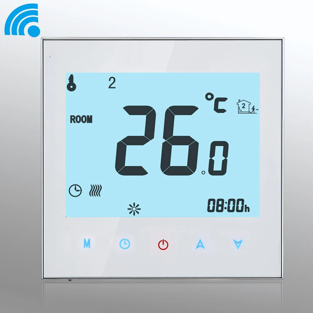 Wifi комнатный вентилятор с термостатом катушки единиц центральный кондиционер охлаждение, отопление смарт контроль температуры Еженедельный программируемый 2 трубы