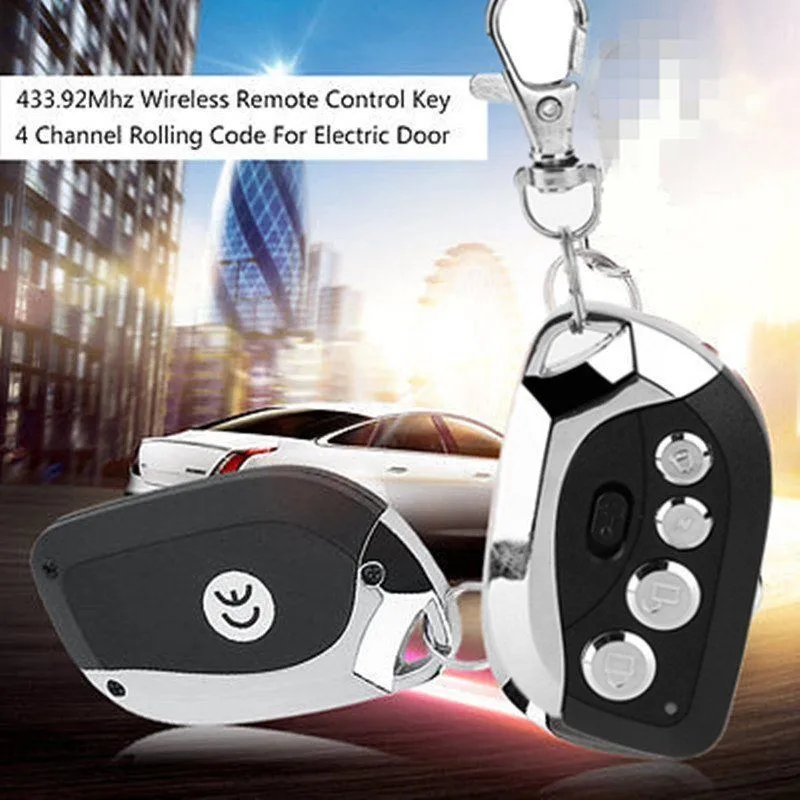 

New Black 433.92Mhz Most Radio Fixed Wireless Remote Control Key 4 Channel Rolling Code For Electric Door Auto Car Accessories