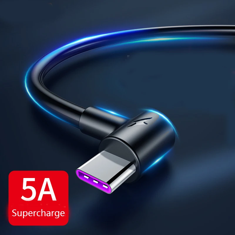 

5A USB Type C Cable for Samsung S9 S8 Fast Charge Type-C Mobile Phone Charging Wire USB C Cable for Xiaomi Mi9 Redmi Note 7