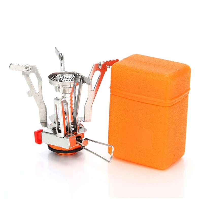 

Portable Outdoor Folding Mini Gas Stove Camping Equipment Hiking Picnic 3000W Igniter Ultralight Camping Gas Stove EDC Tool