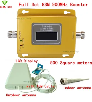 

Full Set LCD display 70dB 500square meters GSM900Mhz booster GSM 900 Mhz Cell Phone Mobile Signal Booster/Amplifier/repeater kit