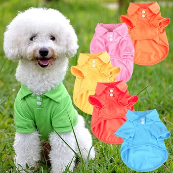 

Cute Pet Puppy Polo Shirt Small Dog Cat Pet Clothes Costume Apparel T-Shirt
