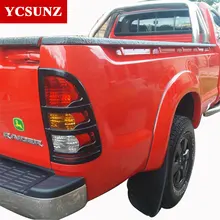 ABS Chrome Tail Lights Cover Strips Trim For Toyota Hilux Vigo 2005 2006 2007 2008 2009 2010