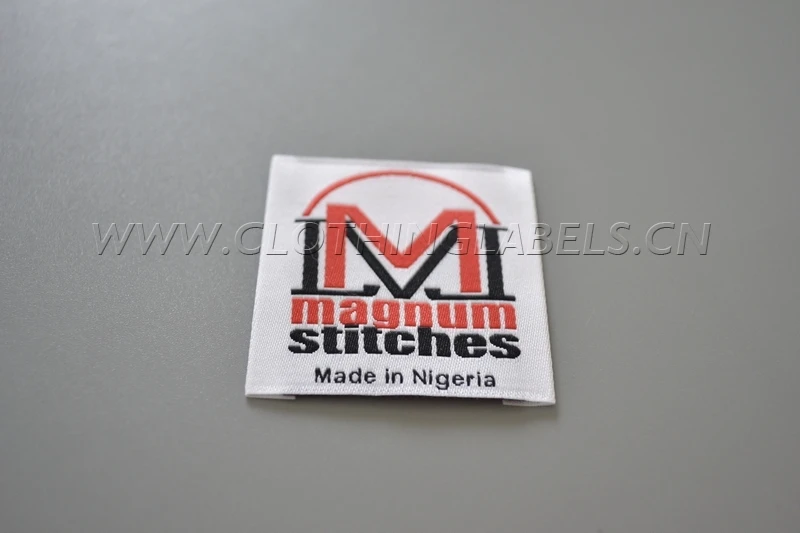 custom woven clothing label, brand name label of garment accessories