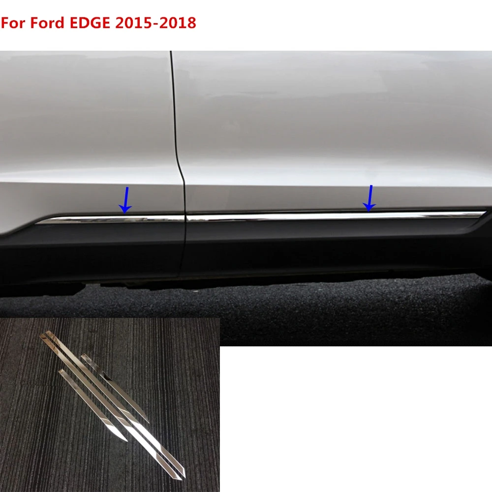 4 шт. декоративная полоса для боковой двери автомобиля Ford EDGE 2015 2016 2017 2018 |