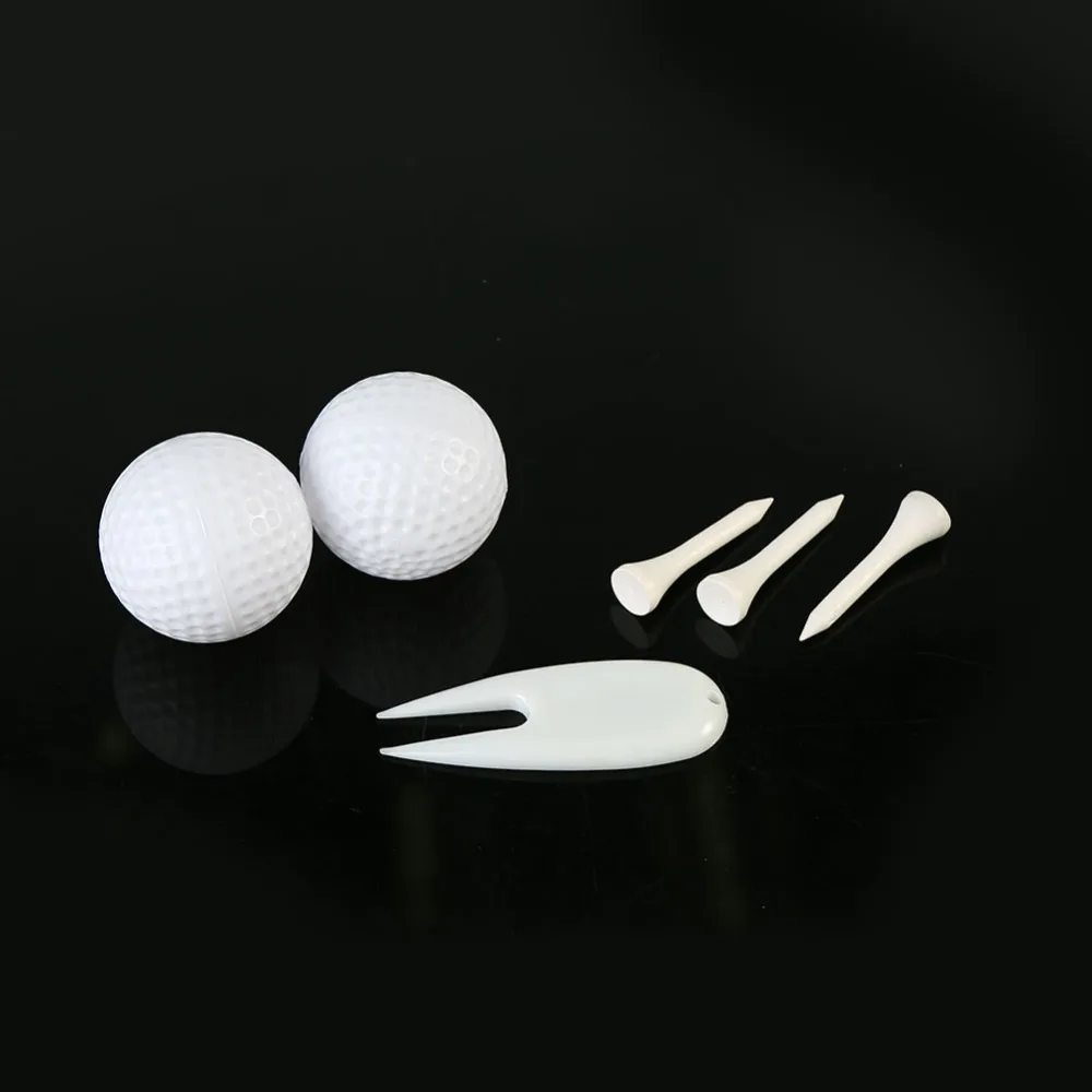 Мини Портативный кожаный зажим на держатель мяча для игры в гольф сумка удерживайте 2 мяча голфер инструмент помощи подарок черный
