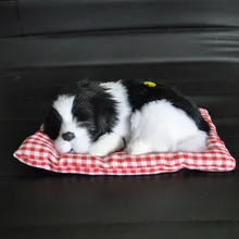 Автомобильные Игрушки для приборной панели Автомобильные украшения Спящая собака моделирование щенок плюшевая Автомобильная кукла Авто Декор Детский подарок Симпатичные авто аксессуары интерьер