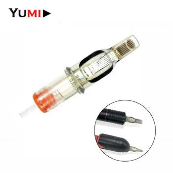 

10pcs Disposable Colorful Tattoo Cartridges Needles Flat Liner M1 For Tattoo Rotary Pen Sterilized Permanent Lip Eyebrow Makeup