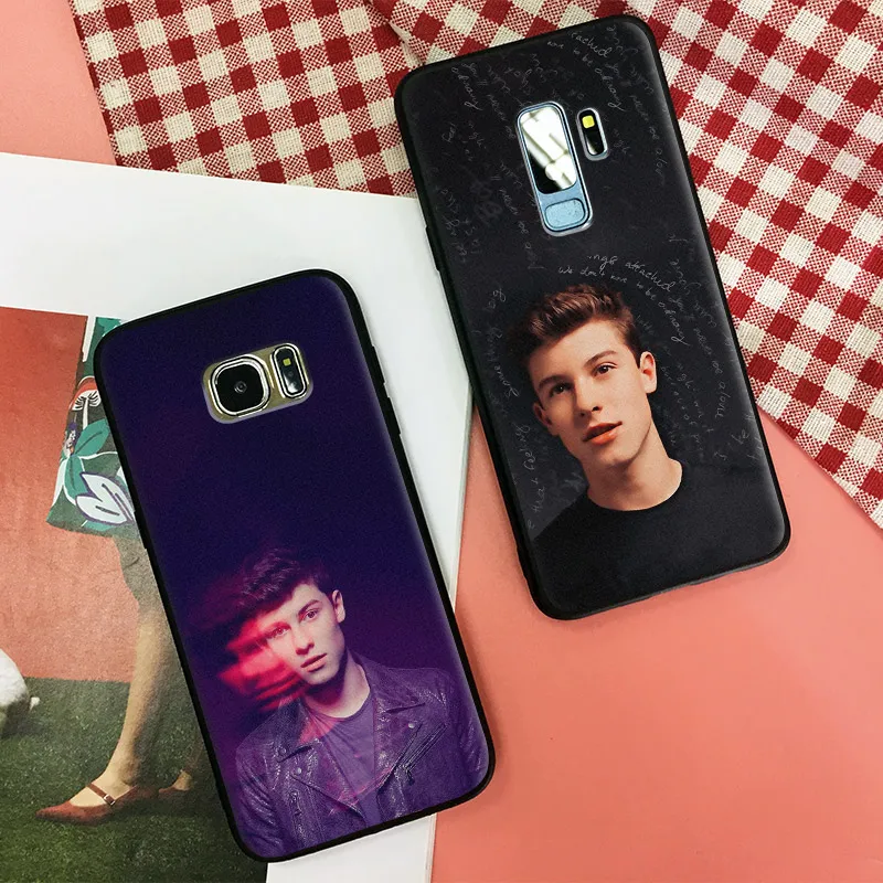 

Shawn Mendes TPU Soft Silicone Phone Case Shell Cover For Samsung S7 Edge S8 S9 Plus Note 8 9