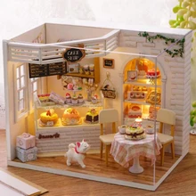 YunNaSi 3D Деревянный кукольный домик миниатюрные игрушки для детей деревянный дом миниатюрные игрушки для детей Рождественский подарок