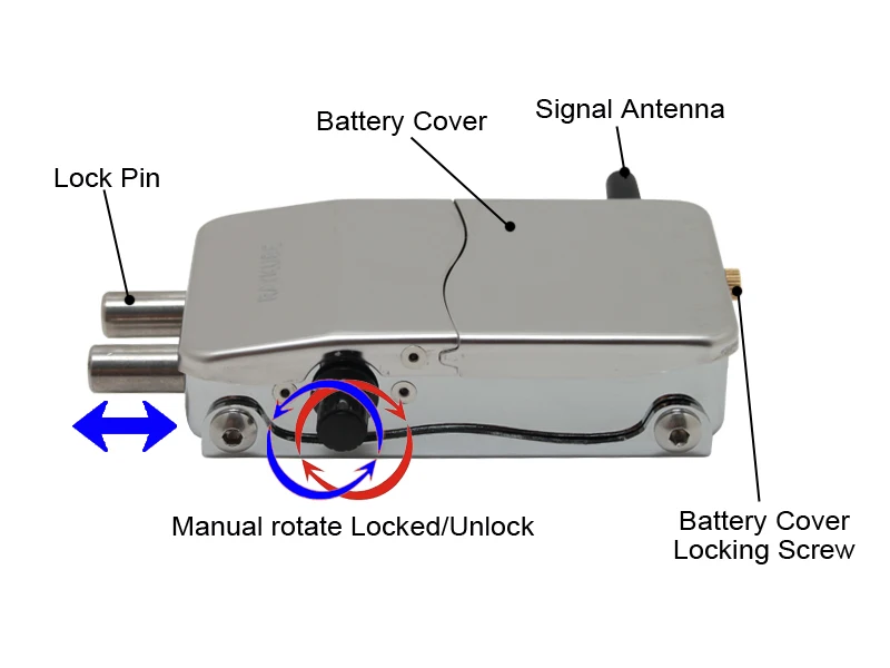 RAYKUBE электронный замок беспроводной без ключа Противоугонный Невидимый замок для дверей интеллектуальный замок с дистанционным управлением ключ R-W39