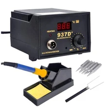 LIXF-937D+ SMD паяльная станция горячего железа цифровая регулируемая с 5 наконечниками