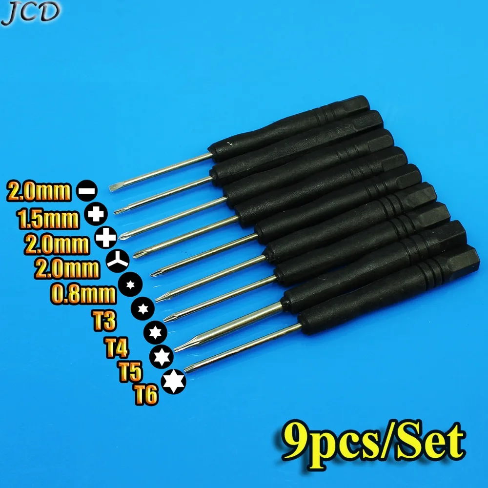 

JCD 9pcs/set Cell Phones Opening Pry Mobile Phone Repair Tool Kit Screwdrivers Set For iPhone 4 4S 5 5s 6,6Plus Hand Tools Set