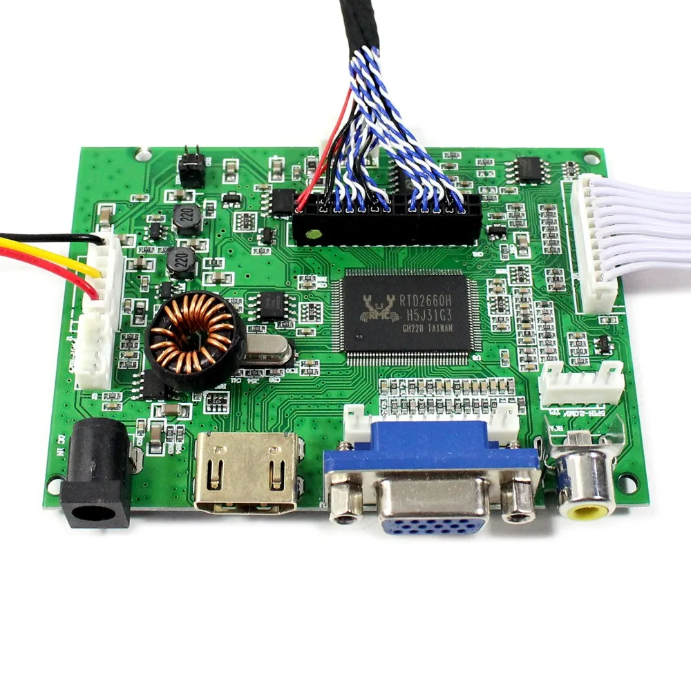 Плата ЖК контроллера для аудиосистемы HD MI + VGA 2AV экрана 17 дюймов 1440x900 LTN170X2 B170PW06