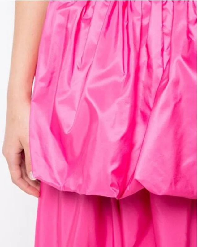 De Color Estilo Rose Raso Elegante Longitud Calidad Tobillo Señoras Cualquier 2019 Moda Nuevo Red Alta Las Mujeres Falda PZwIWS5taq