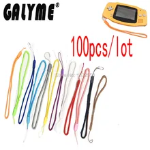 100 шт./партия, подходит для GameboyAdvance GBASP GBO dmg консоль, корпус, ремешок для рук, Плетеный ремешок, ремешок на запястье