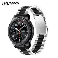 สายรัดข้อมือ trumirr ที่ไม่ซ้ำกันสายรัดข้อมือสแตนเลส + Link Remover สำหรับ Samsung เกียร์ S3 Galaxy นาฬิกา 46 มิลลิเมตรสายรัดข้อมือสายคล้องคอกีฬาสายรัดข้อมือ
