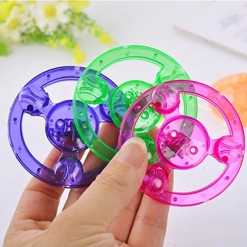

Rushed Juguetes Hand Pull Luminous Flashing Rope Flywheel Toy Led Light Up Toys Novelty For Children's Birthday Funny Gift