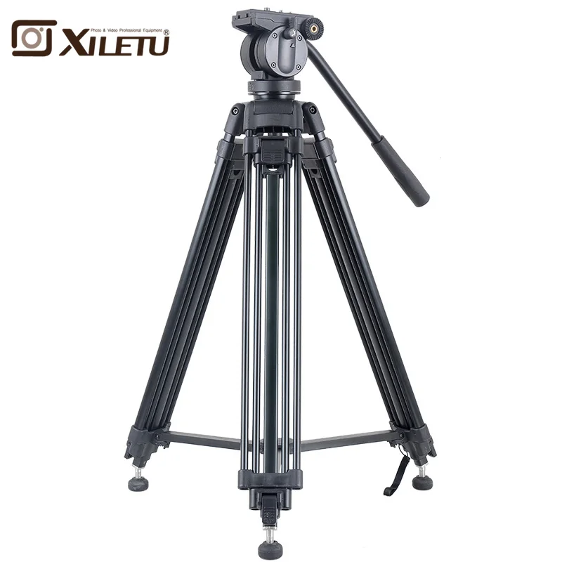 

Xiletu XA193M Aluminum Professional Tripod for camera stand / DSLR video tripods / Fluid Head Damping