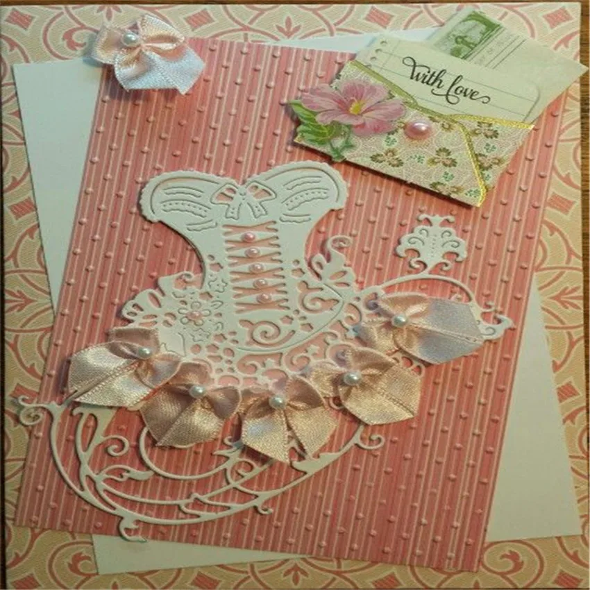 

Eastshape Lace Corset Die Metal Cutting Dies for Card Making Scrapbooking Album Embossing Paper Craft Die Cut New Dies for 2019