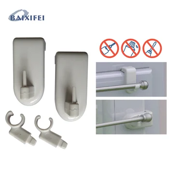 

4 Pcs Cafe rod universal clamp brackets
