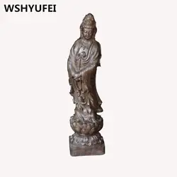 Натуральный материал дерево для древесины резьба статуи боги Благослови Восточный фэн шуй защита безопасный Высокое качество украшения