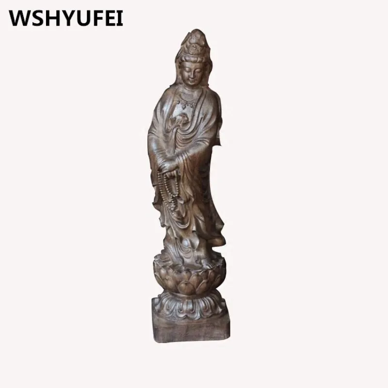 

Natural material incense wood carving statues gods bless Oriental feng shui protection safe high-quality home decoration office