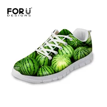 FORUDESIGNS/Осенняя повседневная обувь с объемным фруктовым узором; женская обувь на плоской подошве; светильник; дышащая женская обувь на плоской подошве со шнуровкой; женская обувь для отдыха