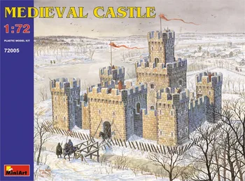

1/72 Proportion Scenario model medieval castle Assembly model Toys