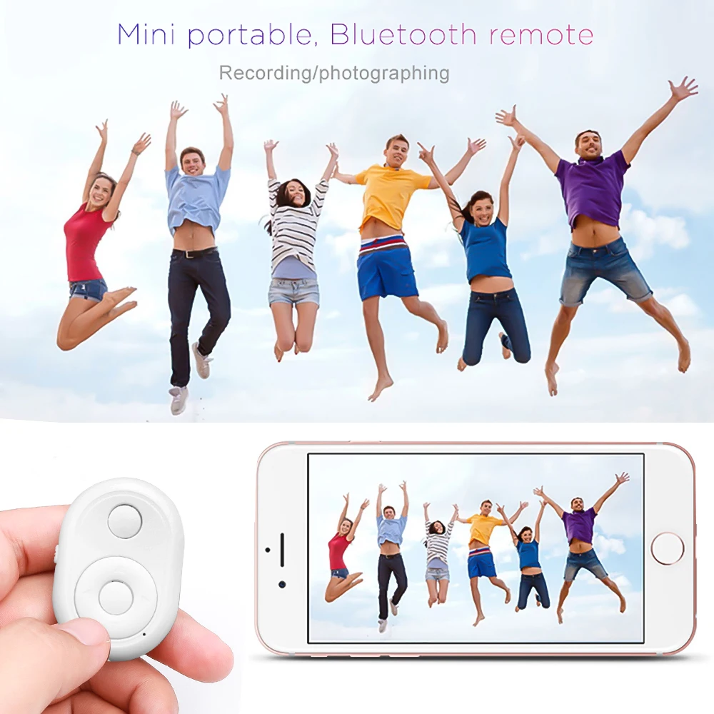 Кнопка спуска затвора для селфи Bluetooth пульт дистанционного управления iPhone