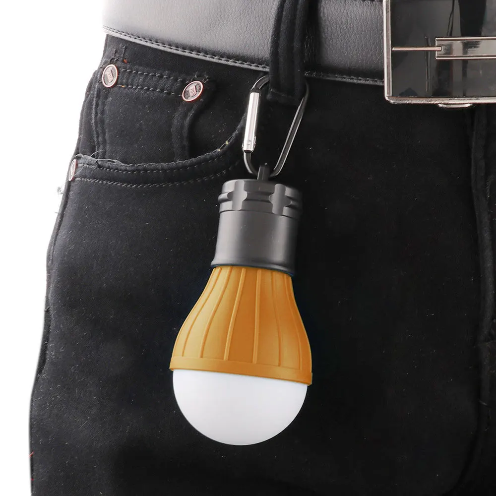 Carabiner Tent Lamp Fishing Emergency Light Camping Lights Flashlight Outdoor 3LED Travel Hiking Portable Multicolor