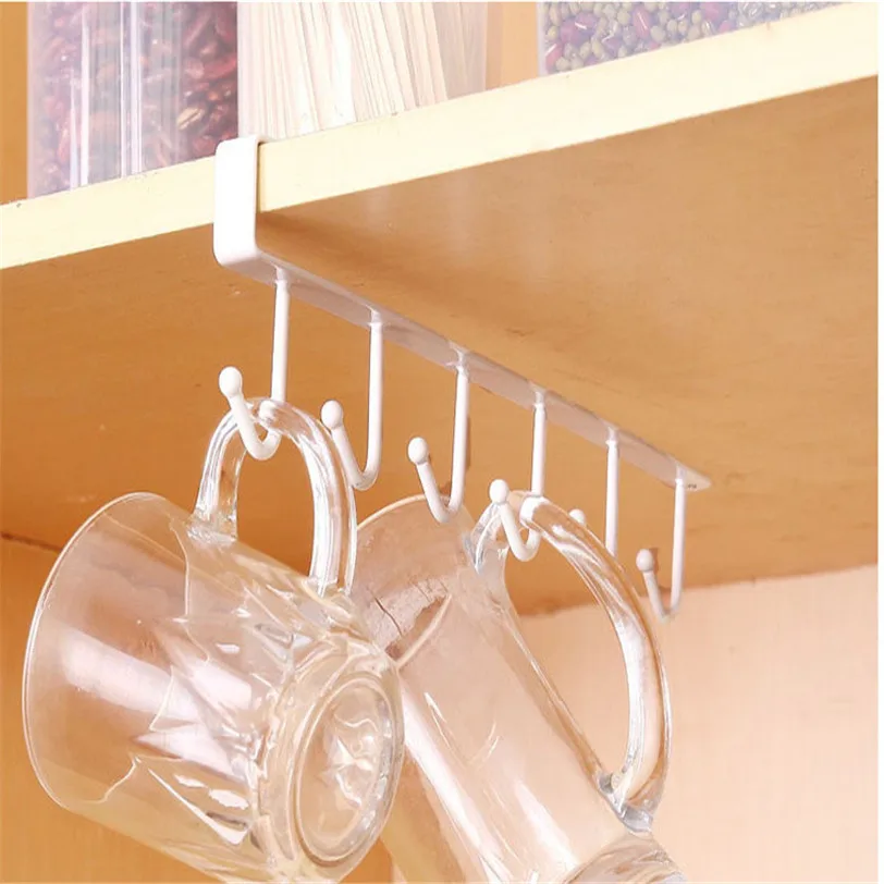 Кухня стеллаж для хранения шкаф с подвесной полкой-крюком вешалка для посуды грудной клетки хранения полка-органайзер для ванной держатель Прямая 606