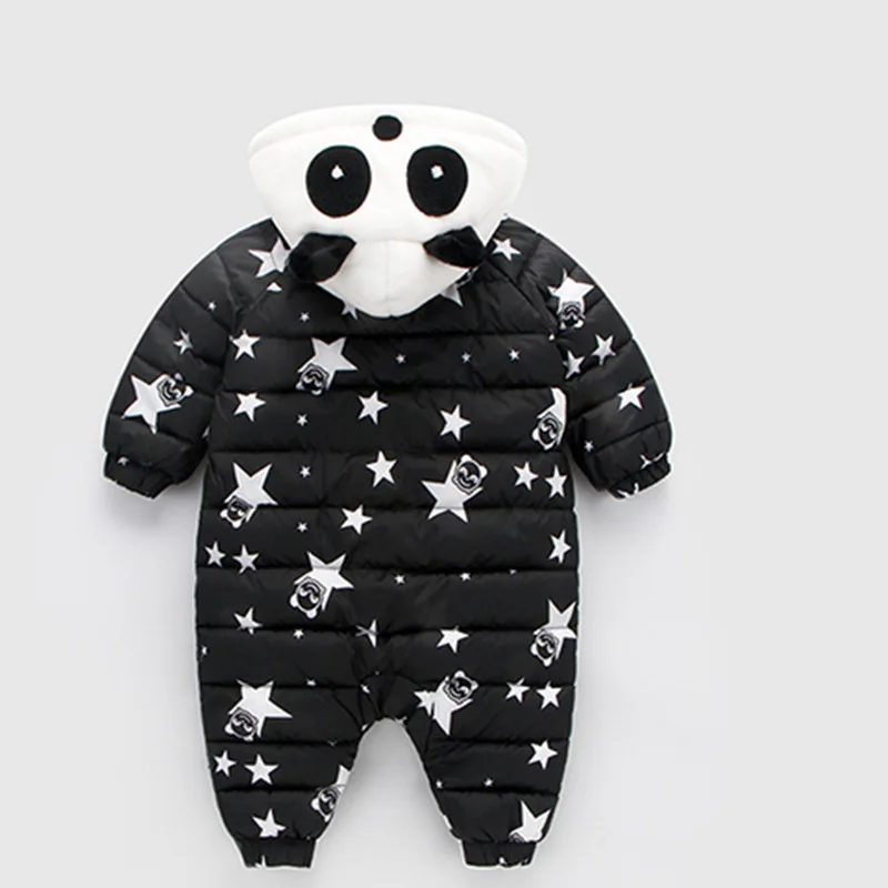 Autumn Winter Panda Baby Rompers Overalls Bodysuit Clothes Jumpsuit Newborn Girl Boy Duck Down Snowsuit Kids infant Snow Wear (12)