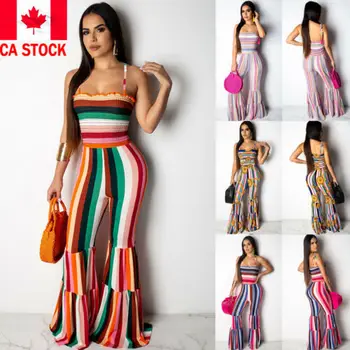 

New Style Women Sexy Off Shoulder Jumpsuit Sleeveless Clubwear Summer Playsuit Bodycon Party Jumpsuit Skinny Romper Trousers new