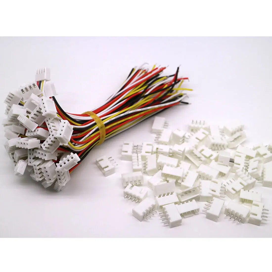 

50 SETS JST XH 2.5-4 Pin Battery Connector Plug Female & Male with 100MM Wire