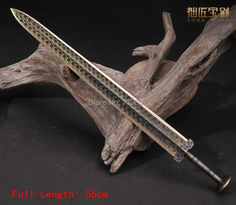 Ручной Кованый Бронзовый меч Китайский архаический меч Yue state King Blade редкий меч