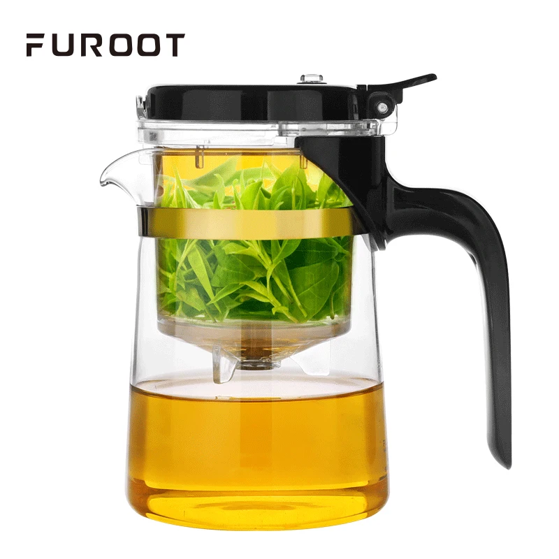 

Furoot Chinese Puer Tea Glass Teapot Elegant Blooming Flower Tea Can Unpick And Wash Teapots For Infusions Milk Oolong Tea Cups