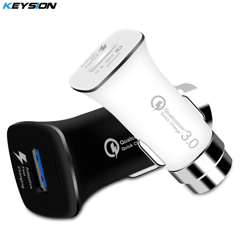 KEYSION Quick Charge 3 0 зарядное устройство QC 5V 9V 12V usb Автомобильное быстрое мобильный