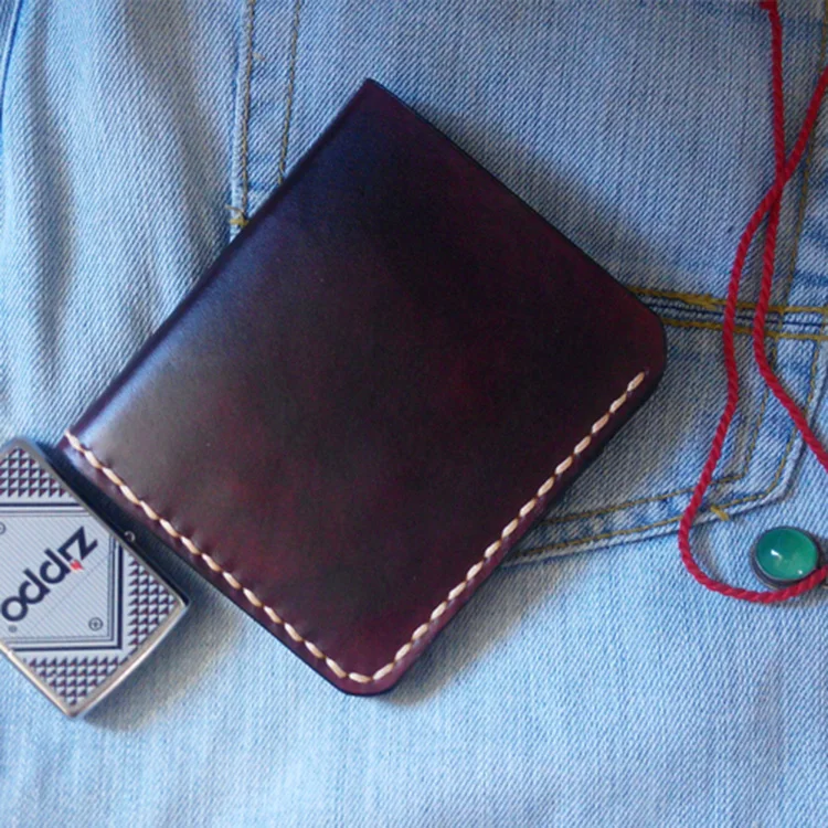 Cartera de cuero curtido para hombre, cartera Personal hecha a mano de  cuero de vaca genuino de alta calidad, hecha a mano|handmade leather  wallets|leather men's walletleather wallet - AliExpress
