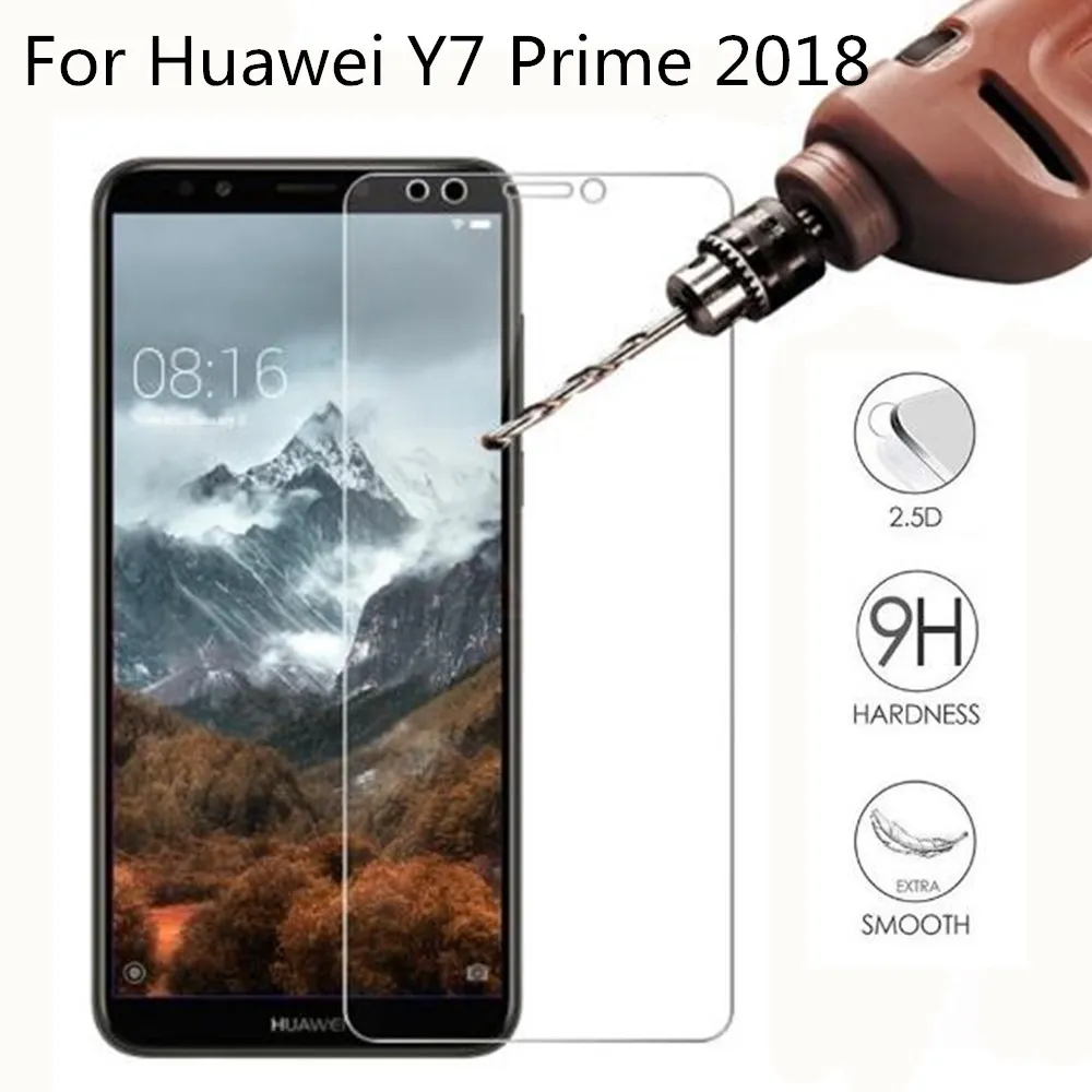 2.5D 9H Премиум Закаленное стекло для Huawei Y7 Prime (2018) защита экрана закаленная