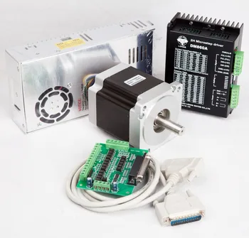 

EU Free shipping[3~7days] Stepper Motor Nema34 878 oz.in 34HST9805-37B2 Driver 7.8A 256micsteps DM860A CNC kit